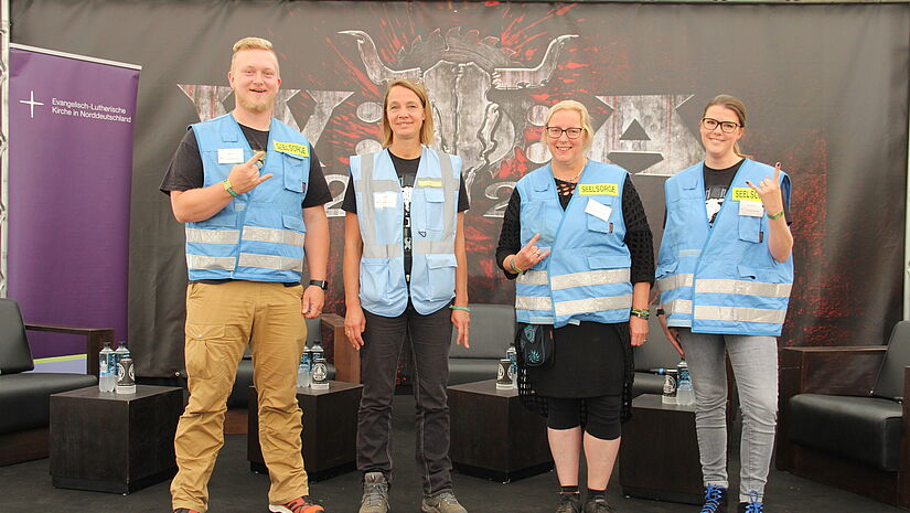 s Seelsorge-Team der Jungen Nordkirche beim Wacken Open Air 2022