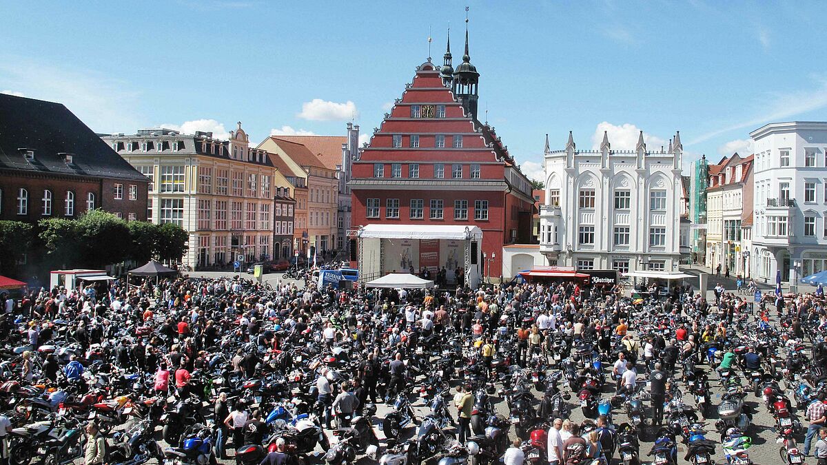 Motorradgottesdienst in Greifswald (Archiv)