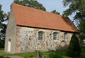 Die Dorfkirche in Wolkwitz.