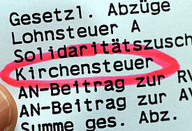 Die Kirchensteuer auf Kapitalerträge wird ab 2015 direkt eingezogen