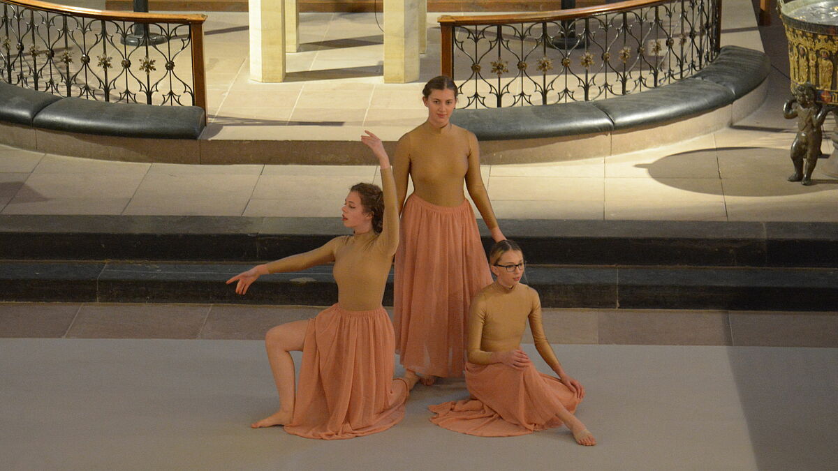 Ballettaufführung im Hohen Chor des Schleswiger Doms, Generalprobe für die Lichtreise