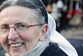 Schwester Christa Ramsayer, Communität Christusbruderschaft Selbitz, Kloster St. Marien Verchen. Foto: Thoralf Plath