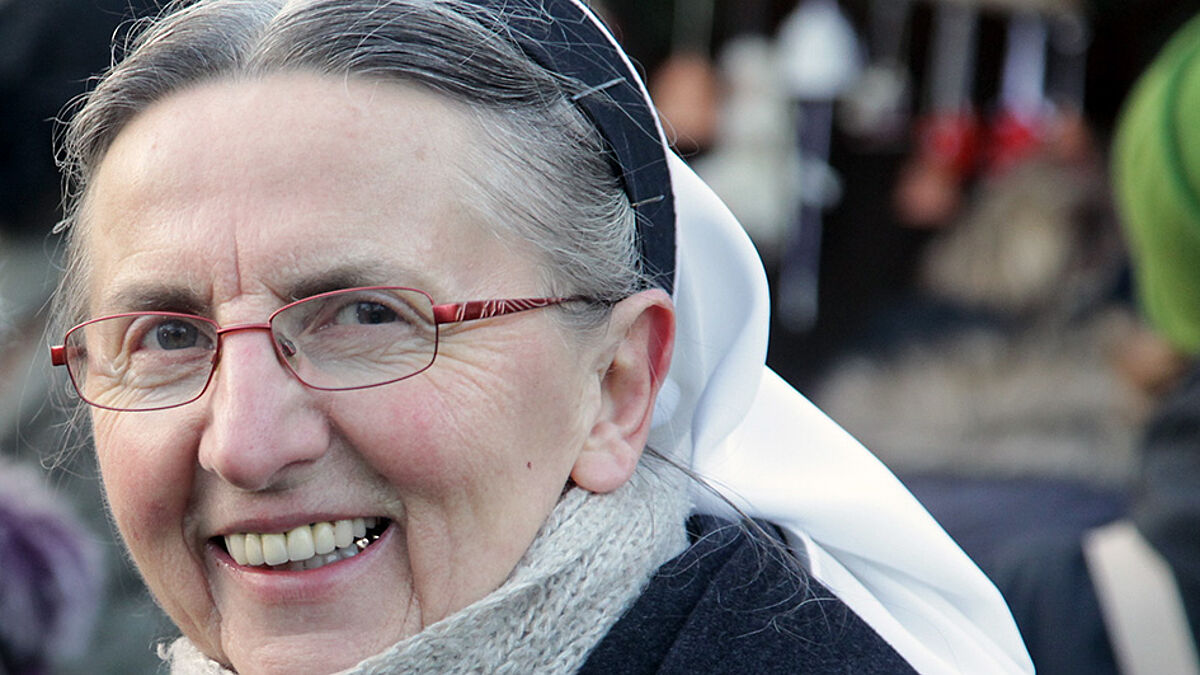 Schwester Christa Ramsayer, Communität Christusbruderschaft Selbitz, Kloster St. Marien Verchen. Foto: Thoralf Plath