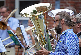Posaunen beim Chorfest Dreiklang 2022 in Schwerin