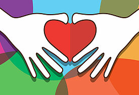 Symbolbild: Hände und Herz