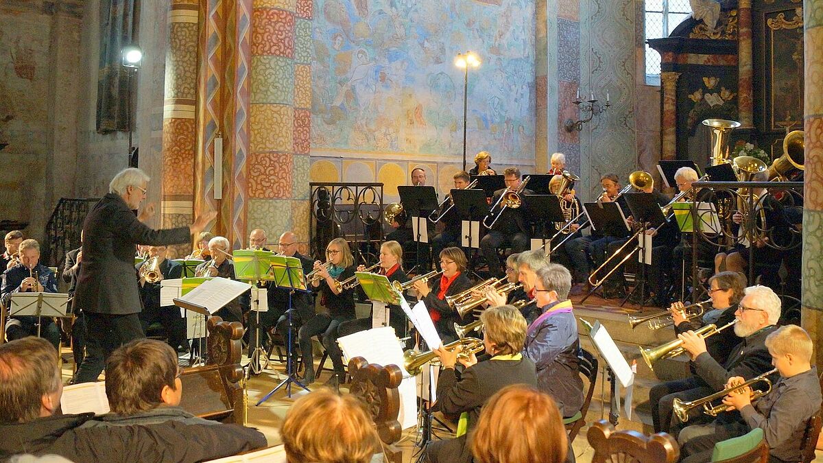 Bläserkonzert in der Marienkirche von Bergen auf Rügen