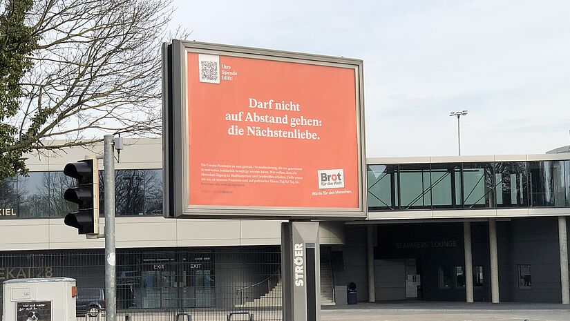 In Kiel wurden heute die ersten Plakate sichtbar.