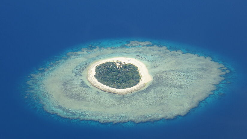 Kiribati von oben 