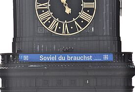 Kirchentags-Losung "Soviel du brauchst" am Hamburger Michel (Archiv) (c) Kirchentag