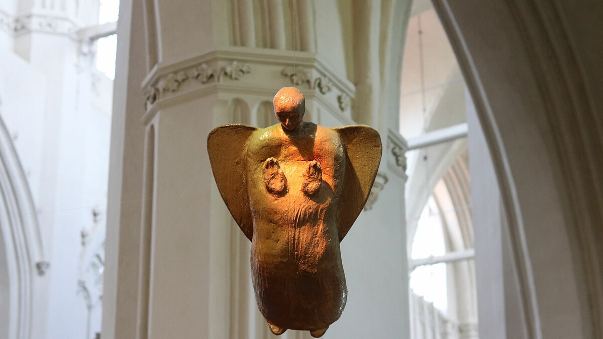 Segensengel im Greifswalder Dom.