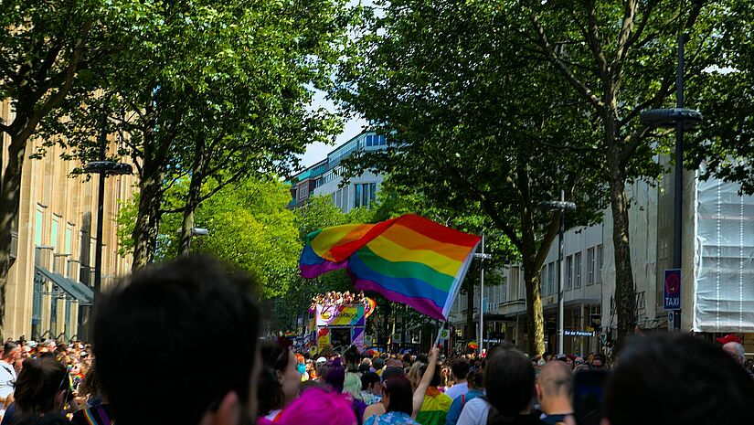 An der CSD-Demo in Hamburg nahmen 2022 rund 250.000 Menschen teil. An der CSD-Demo in Hamburg nahmen 2022 rund 250.000 Menschen teil.