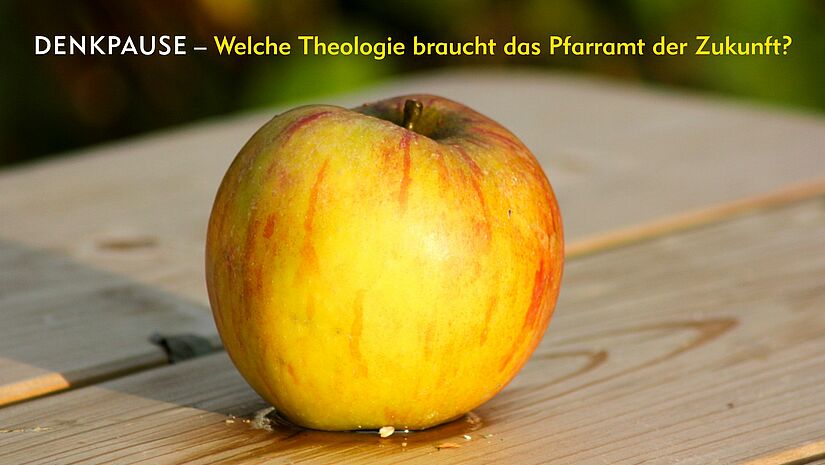 Für Denkpausen in Form von kurzen Unterbrechungen beim Theologischen Tag 2021 in Ratzeburg wurde der Apfel als Symbol gewählt. Wie sieht es mit der Freiheit und Selbstverantwortung jenseits der Pforten des Paradieses aus?
