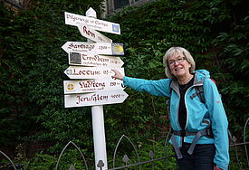 Christel Willers pilgerte vom Kirchentag in Hamburg 1400 Kilometer ins norwegische Trondheim.