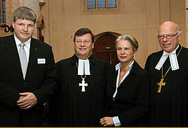 Bischof Gerhard Ulrich auf Reformationsempfang der Nordkirche in Rostock