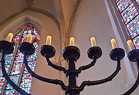 Siebenarmiger Leuchter in St. Michaelis Eutin