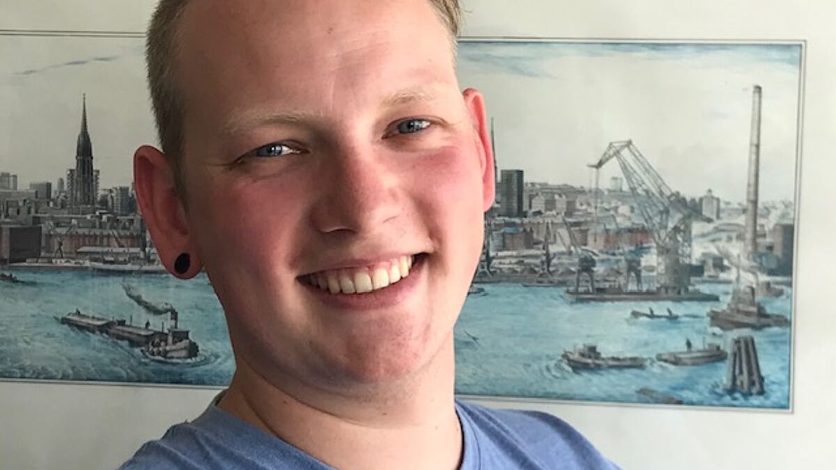 Sören Wichmann, Leiter des Seemannsclubs "Duckdalben" im Hamburger Hafen