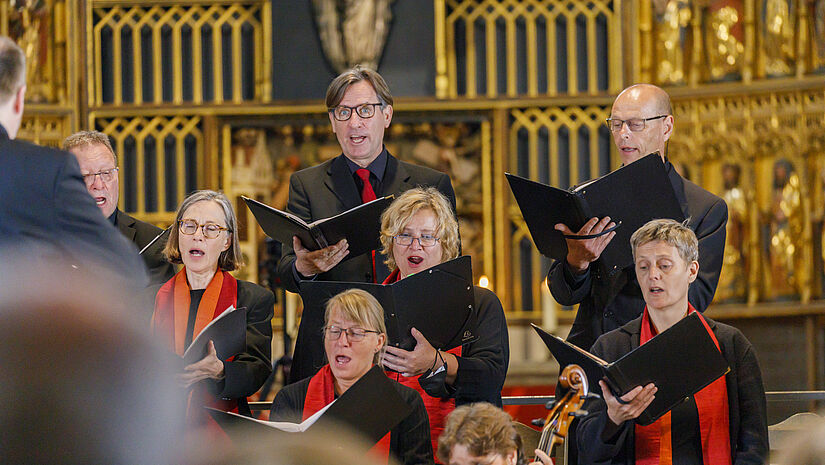 Mit ergreifender Musik wird der runde Geburtstag der Nordkirche gefeiert. 