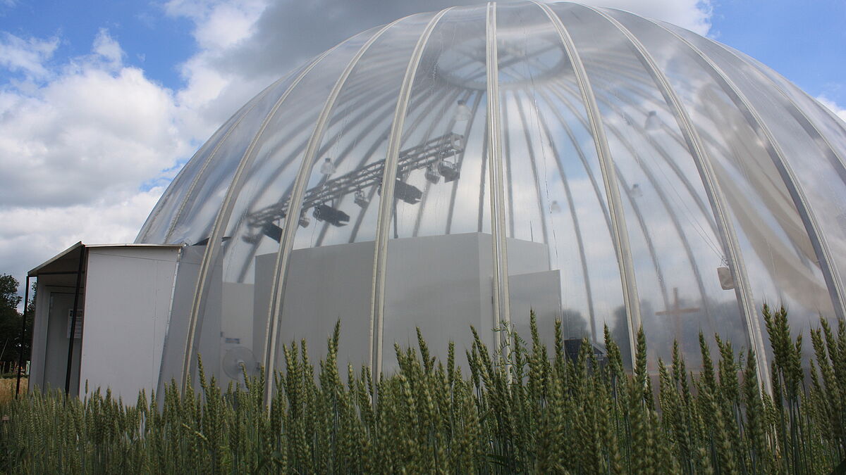Das "Himmelszelt" auf der Landesgartenschau in Norderstedt.