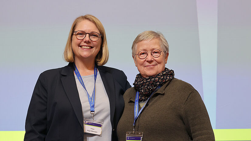 Elke König und Anja Fährmann Präsidium Landessynode