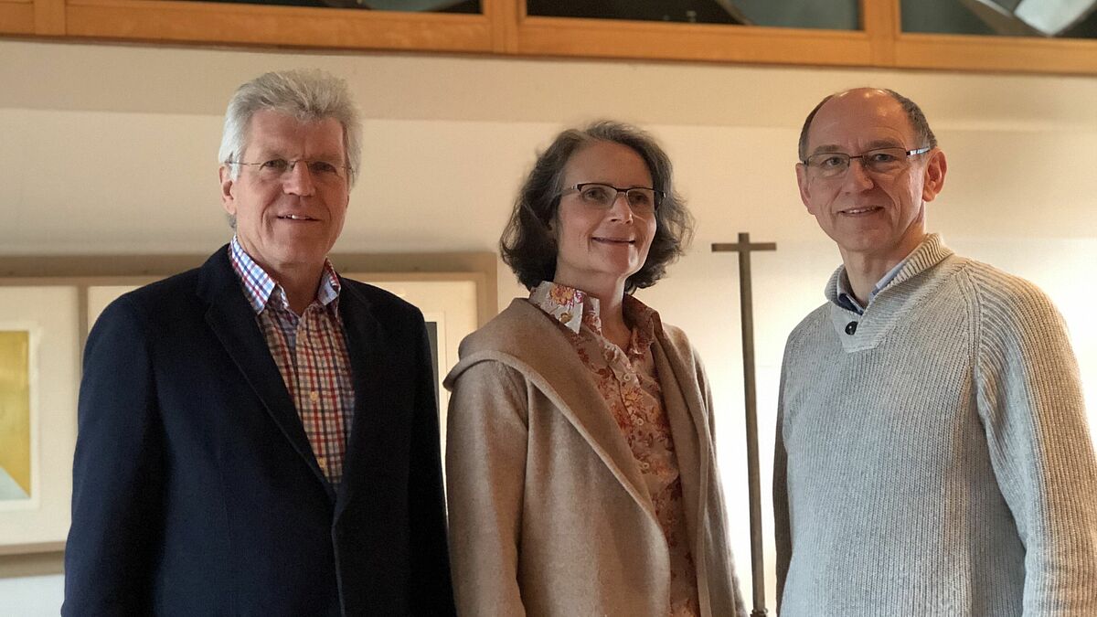 Das Team der ökumenischen Krankenhausseelsorge am UKSH Lübeck (v.l.n.r.): Martin Behrens, Christine Grossmann und Hubert Sieverding.