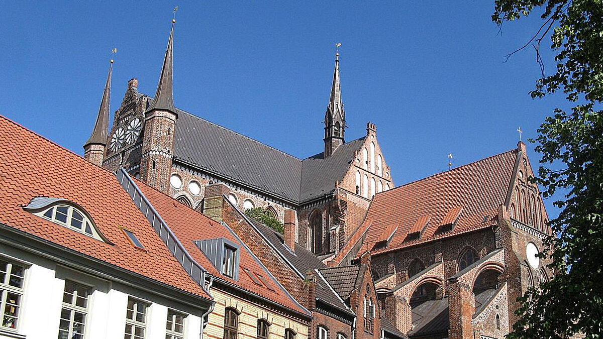 Georgenkirche in Wismar, Mecklenburg-Vorpommern.