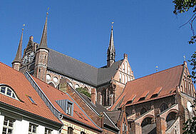 Georgenkirche in Wismar, Mecklenburg-Vorpommern.
