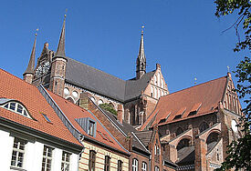 Georgenkirche in Wismar, Mecklenburg-Vorpommern.