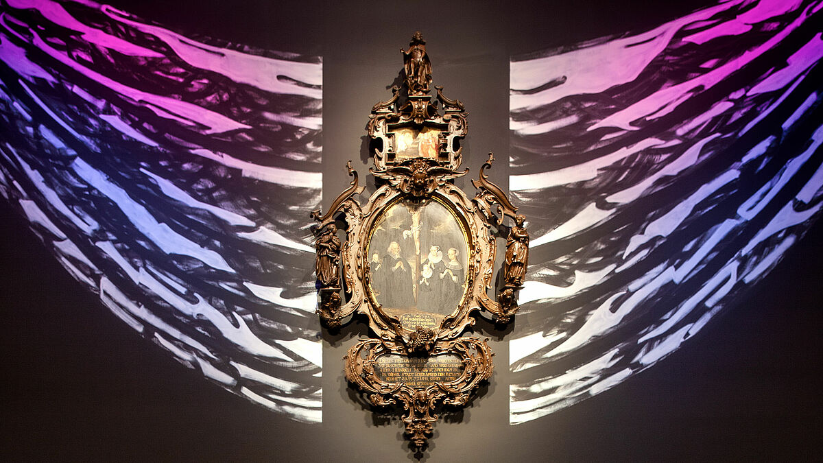 Das Epitaph aus der Kirche St. Nicolai Eckernförde ist in der Ausstellung "KWAB" im Amsterdamer Rijksmuseum zu sehen.