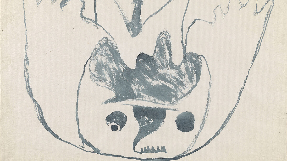 Bild "Sturz" von Paul Klee (1879-1940), Pinsel auf Papier auf Karton. (© Zentrum Paul Klee, Bern) 