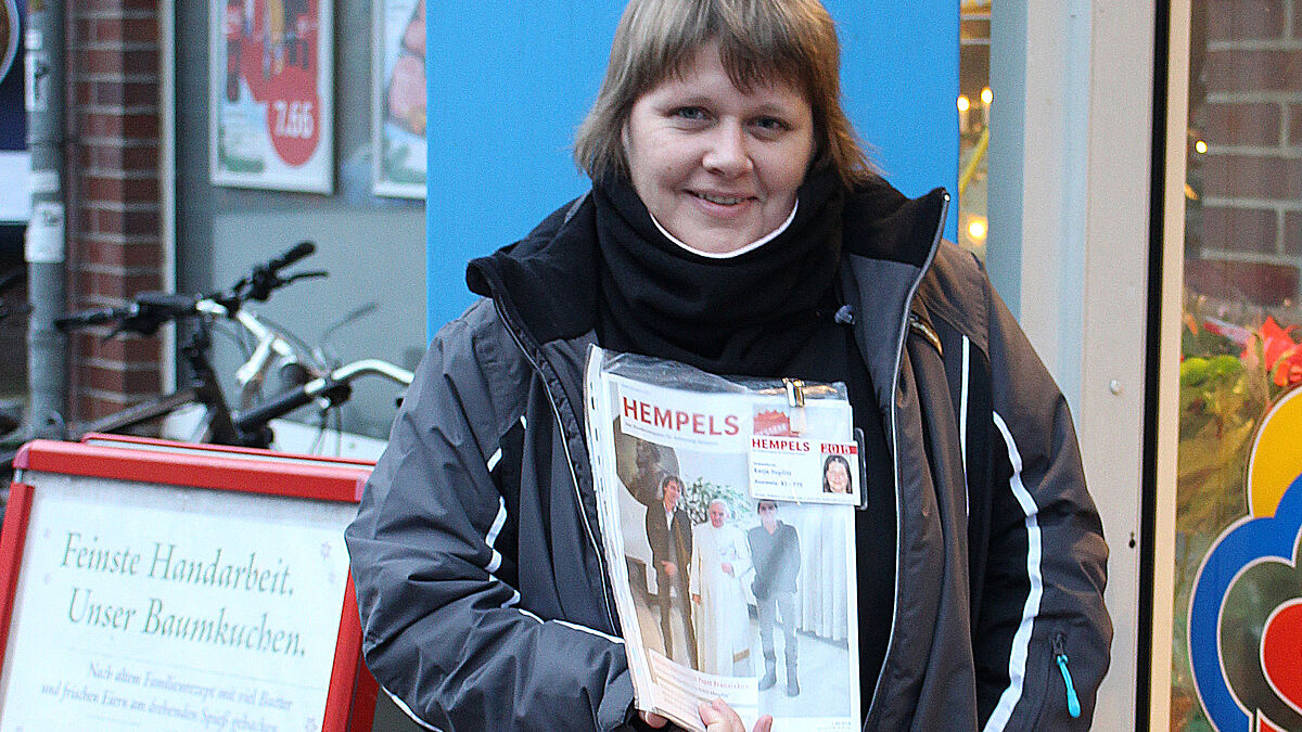 Hempels-Verkäuferin in Kiel