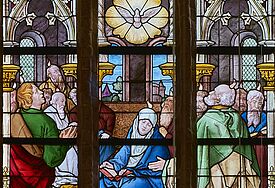 Das Pfingstfenster im Dom zu Schleswig