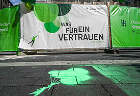 Kirchentag in Dortmund: Plakatmotiv mit Luftballons