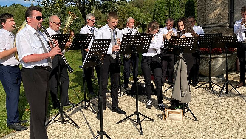 Bläser-Ensemble der Gemeinde Skoczow in Polen