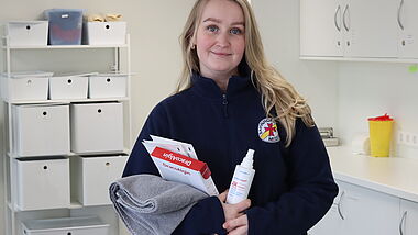 Henrike Lux ist Notpflege-Projektkoordinatorin der Bahnhofsmission Hamburg. 