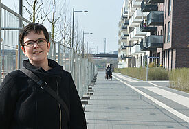 Die evangelische Pastorin Vanessa von der Lieth in der "Neuen Mitte Altona"