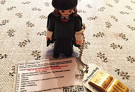 Der verschwundene Mini-Luther ist wieder da