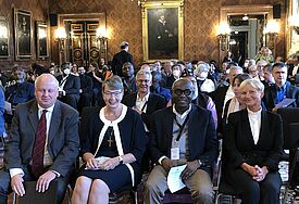 Die Gäste der Fachkonferenz wurden am Montagabend im Hamburger Rathaus empfangen.