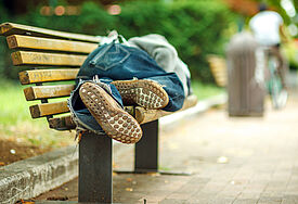 Für Obdachlose organisiert die Diakonie das Winternotprogramm