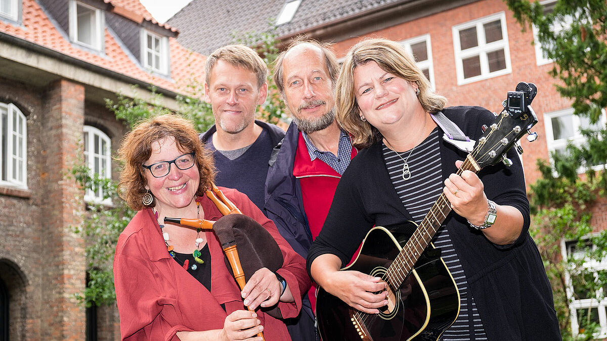 Bringen frischer Wind in die Nacht der Kirchen: Inken Jensen-Klose, Willi Quiering, Roland Weiss, Dörte Meyer (v.l.n.r.)