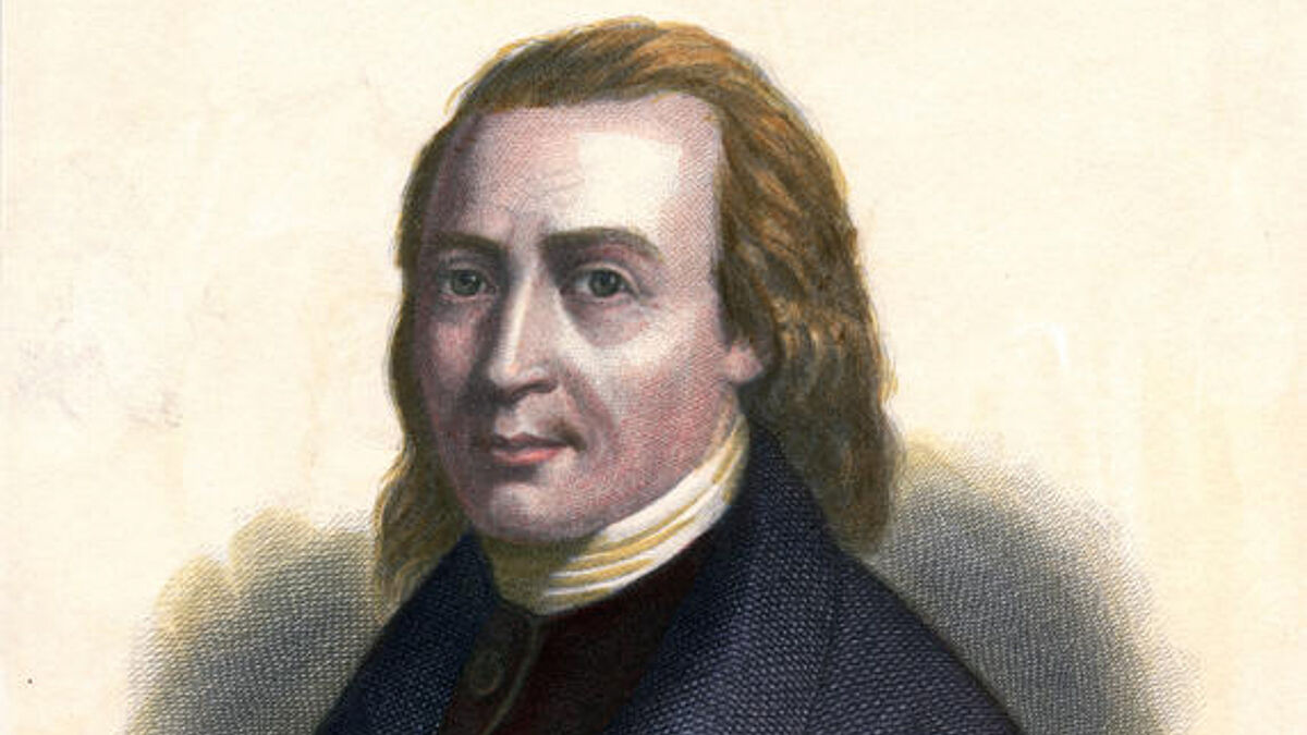 Matthias Claudius in einem Stahlstich von August Weger