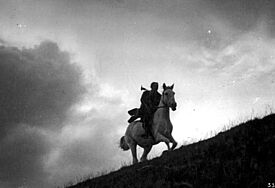 Szene mit Mathias Wieman in dem Film "Der Schimmelreiter" (Deutschland 1933; Regie und Buch: Carl Oertel und Hans Deppe), nach Theodor Storms gleichnamiger Novelle.