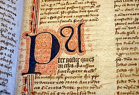 Kunstvolle Initialen zählen zu den Merkmalen vieler kostbarer Bücher in der Bibliothek des Geistlichen Ministeriums im Greifswalder Dom. 