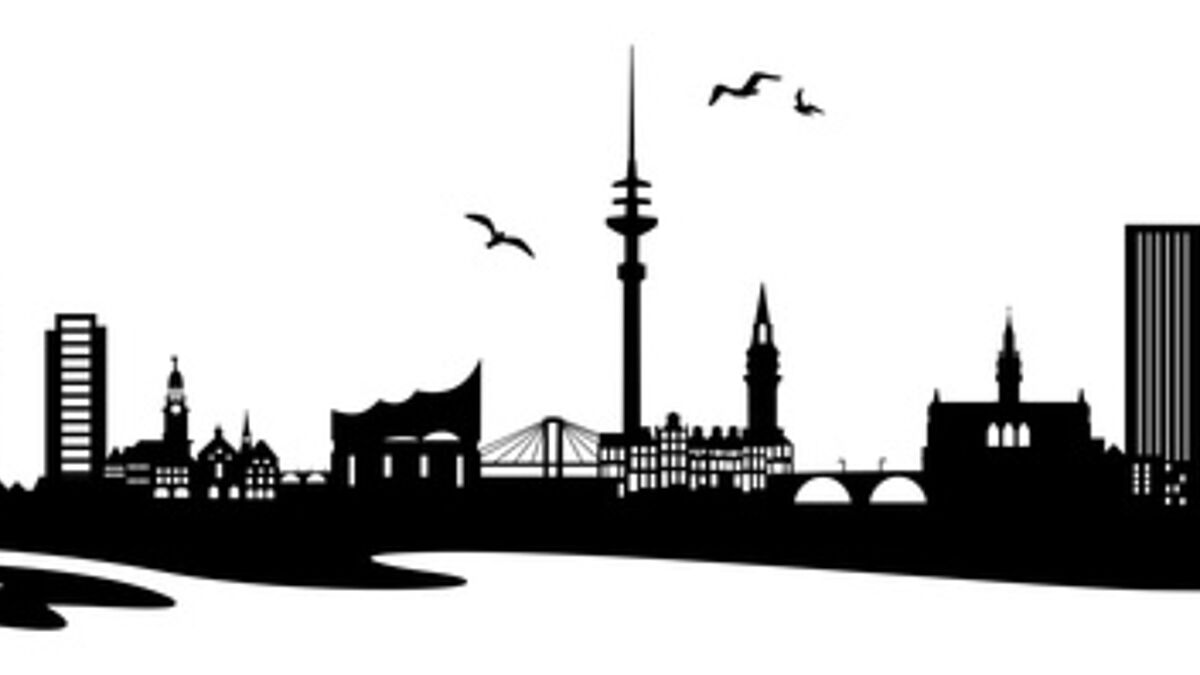 Die Skyline von Hamburg
