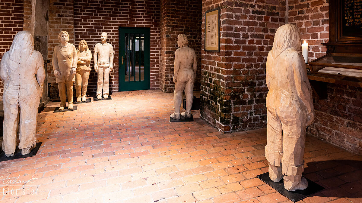 Die Figuren sind derzeit in der Kirche in Grube zu sehen.
