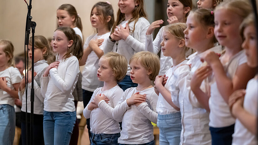 Der Kinderchor der Kirchengemeinde Schleswig 