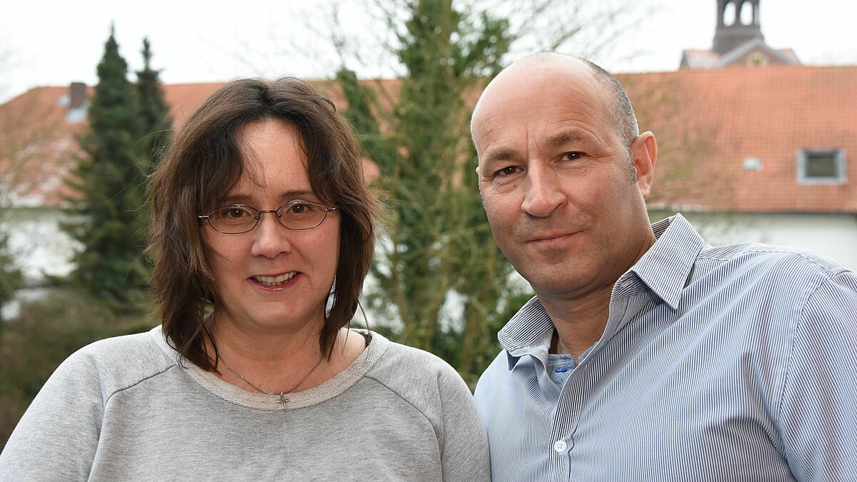Das Team Wohnungssuche im Kirchenkreis Ostholstein: Alexandra Klatt und Daniel Hettwich.