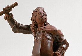 Dieses "Statuette eines Feldherrn", entstanden um 1712, wird auf der Ausstellung gezeigt