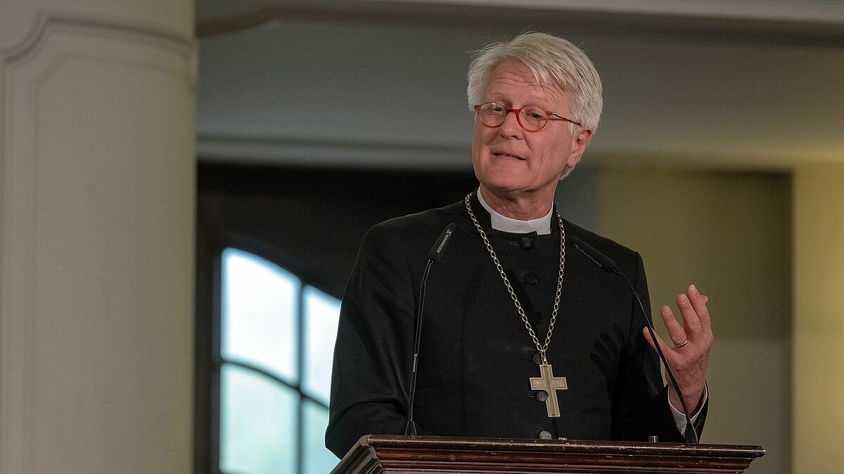 Traditioneller Johannisempfang in der Französischen Friedrichstadtkirche in Berlin: EKD-Ratsvorsitzender Heinrich Bedford-Strohm spricht über "Menschenbilder im digitalen Zeitalter".