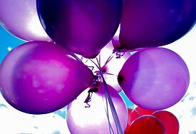 Lila Ballons
