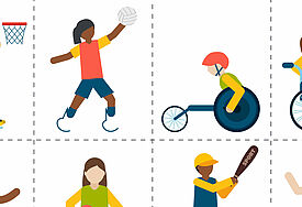 Symbole: Sport mit Behinderung 